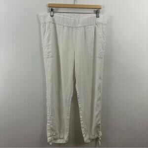 J. Jill Women’s 100% Linen White Pants Size L